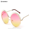 Горячие продажи круглые модные классные женские солнцезащитные очки